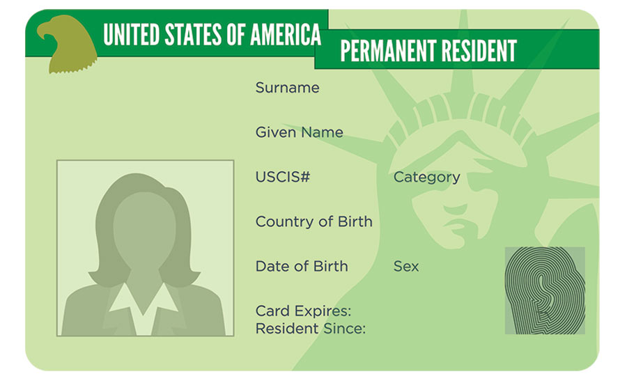 U.S. permanent residency card