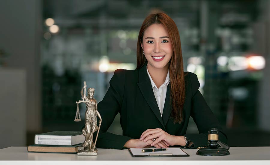 A female lawyer in her office​