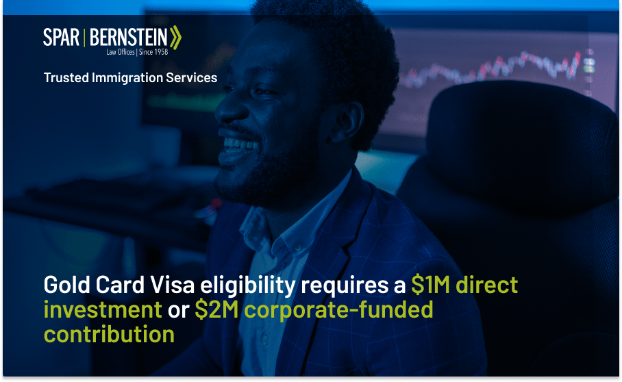 A custom image with the financial requirements for a Gold Card 